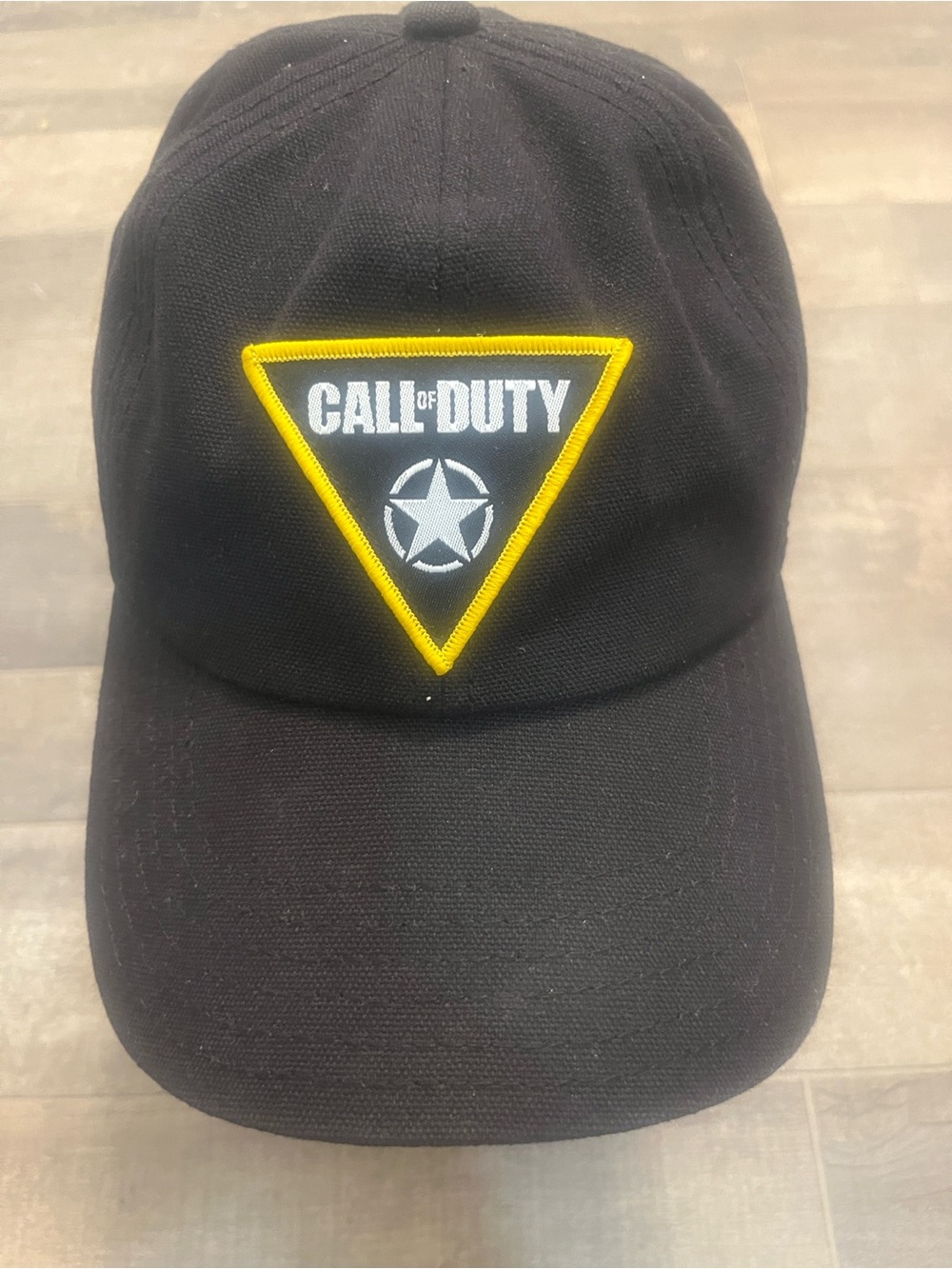 Call of Duty Black Baseball Cap with Yellow Patch
